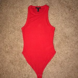 red body suit